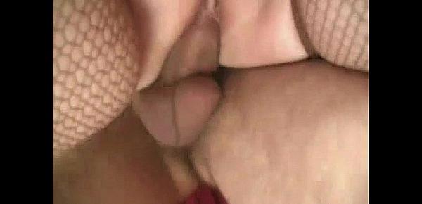  Sexy blonde granny prefers young dick
